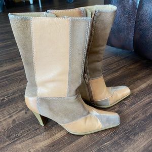 Vintage (90’s) Patchwork Boots, size 6 1/2